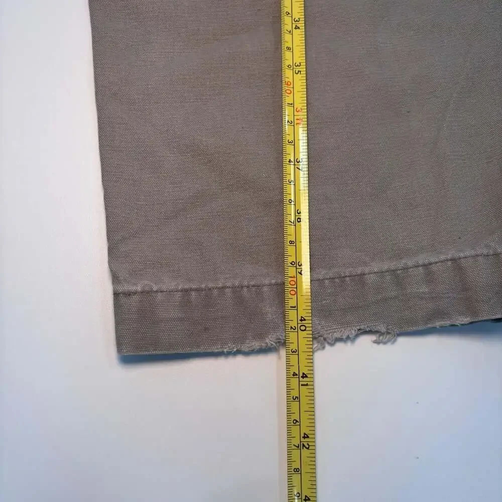 Columbia Sportswear Canvas Cargo Pants Distressed Tan 42x30